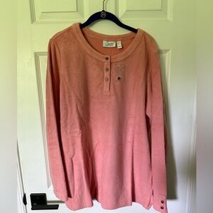 🆕Denim and Co Terry Cloth Long Sleeve